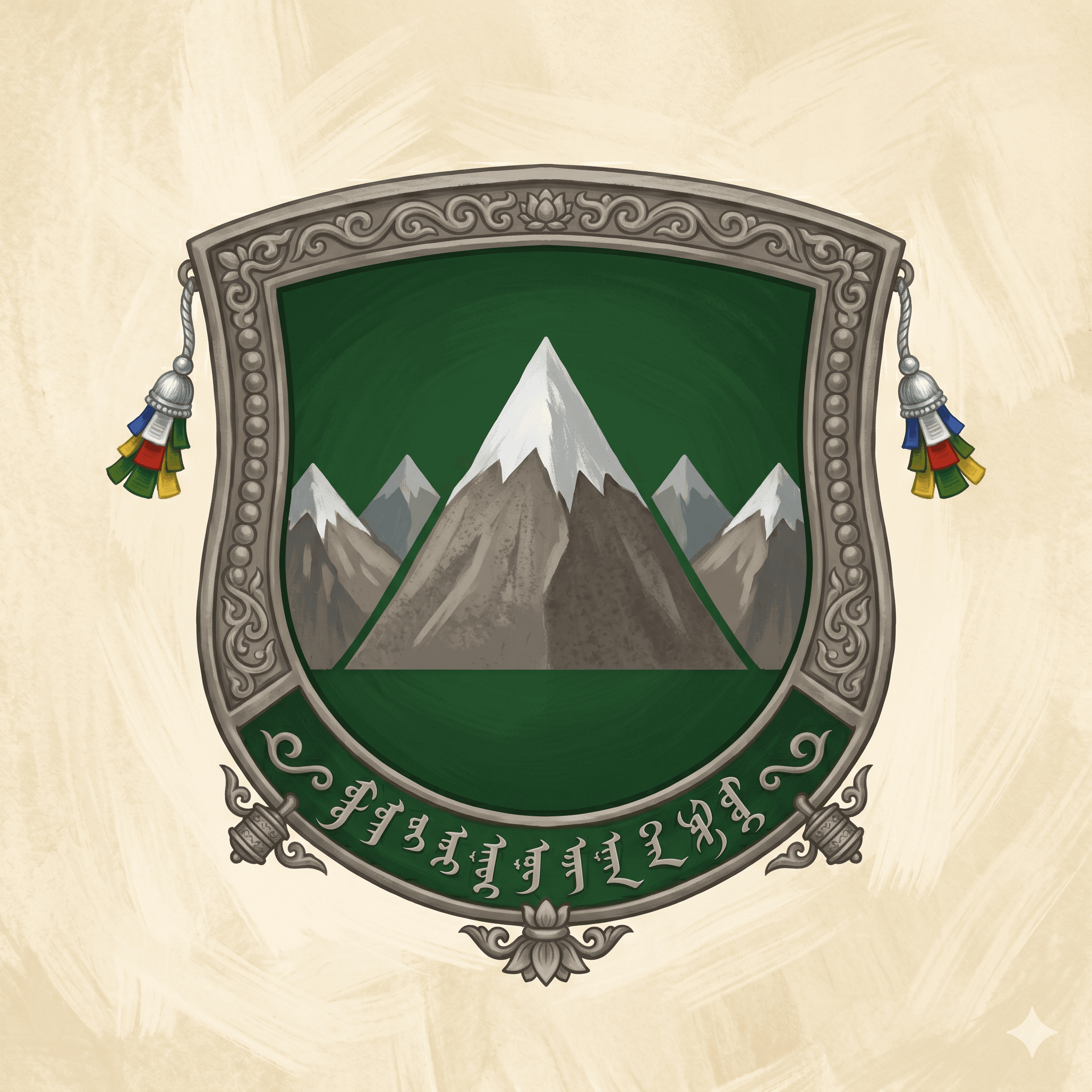 Mountain banner emblem
