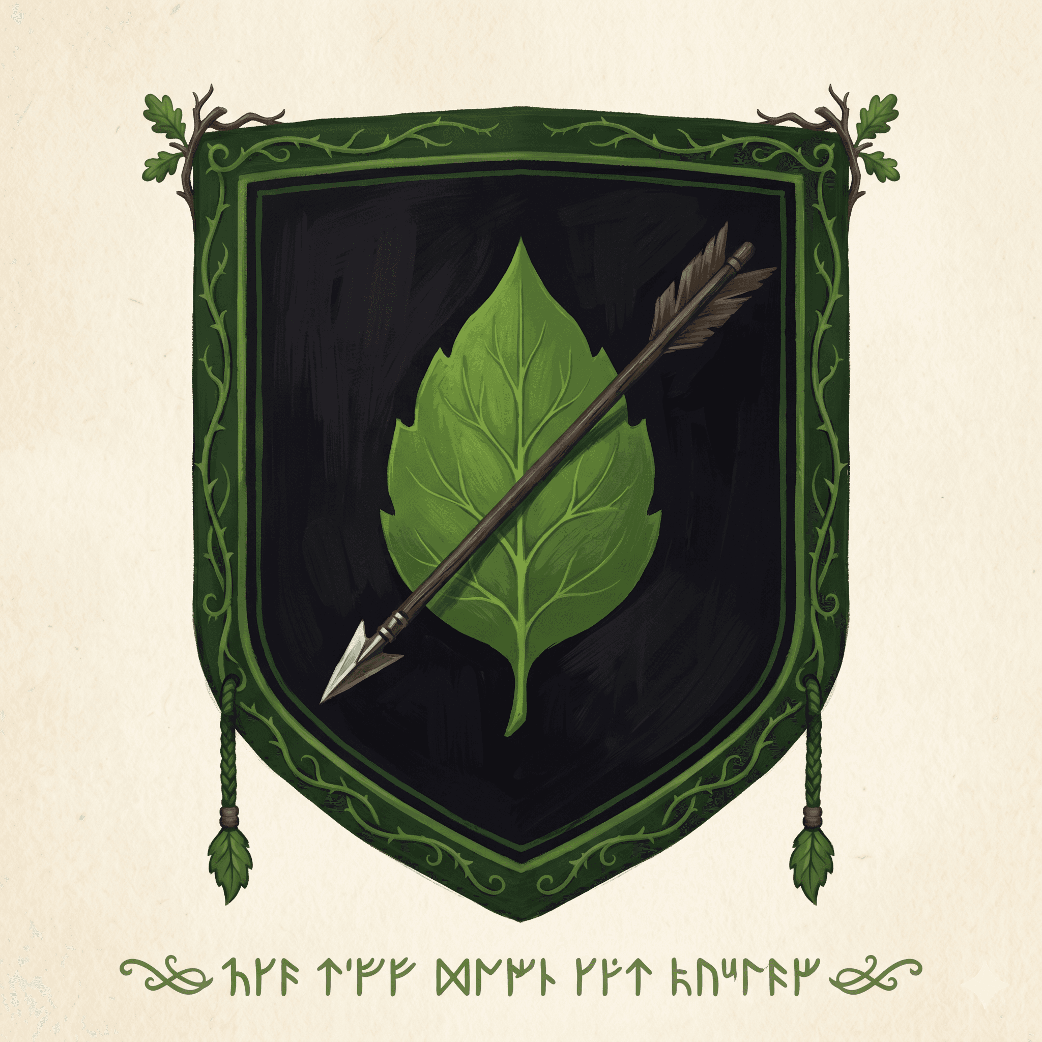 Forest banner emblem